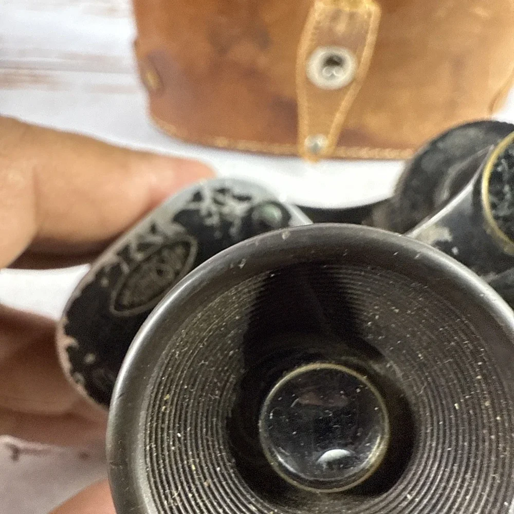 Vintage 1930s–40s MOHRSON Binoculars 8x25 Optics WWII Military France with Case